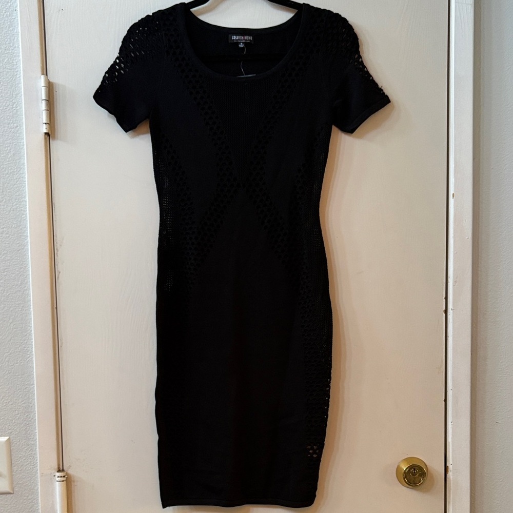 Fashion Nova | Dresses | Fashion Nova Black Crochet Midi Dress